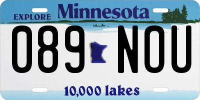 MN license plate 089NOU