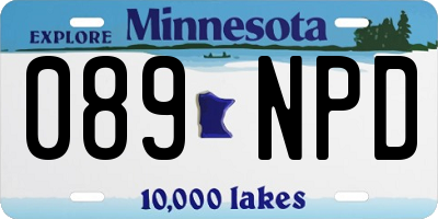 MN license plate 089NPD