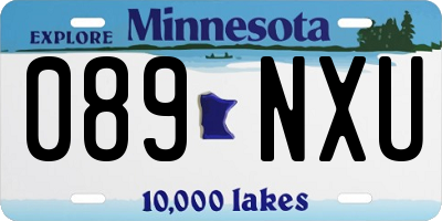 MN license plate 089NXU