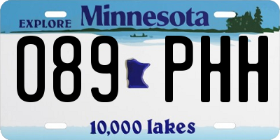 MN license plate 089PHH
