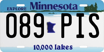 MN license plate 089PIS