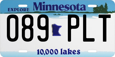 MN license plate 089PLT