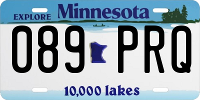 MN license plate 089PRQ