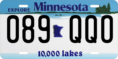 MN license plate 089QQO