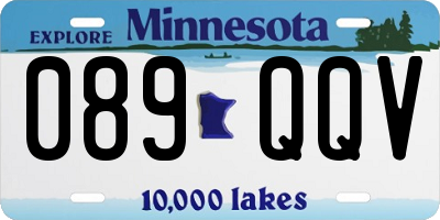 MN license plate 089QQV
