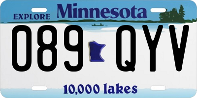 MN license plate 089QYV