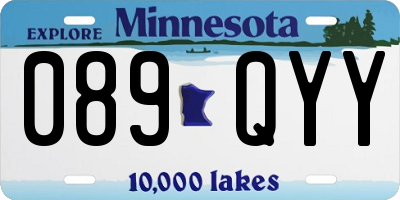 MN license plate 089QYY