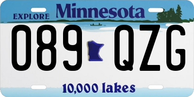 MN license plate 089QZG