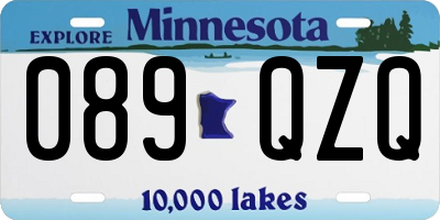 MN license plate 089QZQ