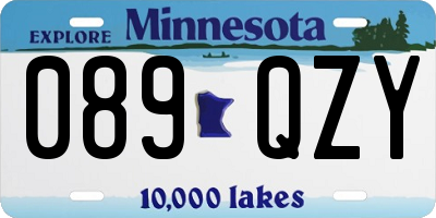 MN license plate 089QZY