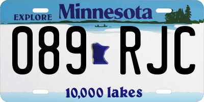 MN license plate 089RJC