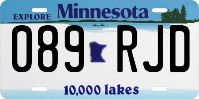 MN license plate 089RJD