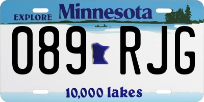 MN license plate 089RJG