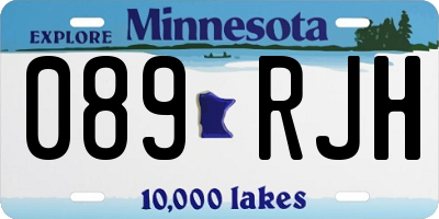 MN license plate 089RJH
