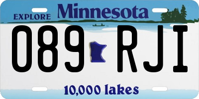 MN license plate 089RJI