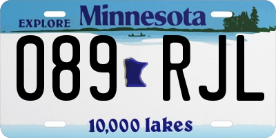 MN license plate 089RJL