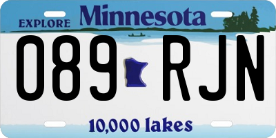 MN license plate 089RJN