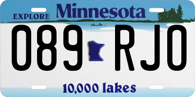 MN license plate 089RJO