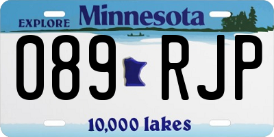 MN license plate 089RJP
