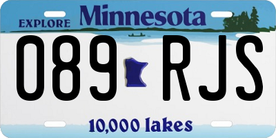 MN license plate 089RJS