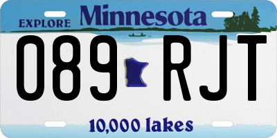 MN license plate 089RJT