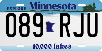 MN license plate 089RJU