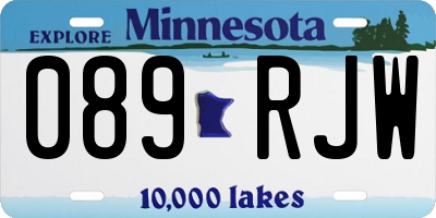 MN license plate 089RJW