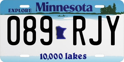 MN license plate 089RJY