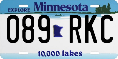 MN license plate 089RKC