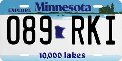 MN license plate 089RKI