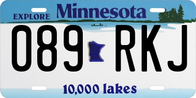 MN license plate 089RKJ