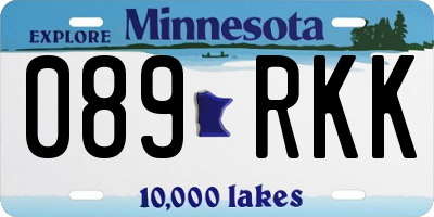 MN license plate 089RKK