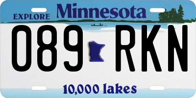 MN license plate 089RKN