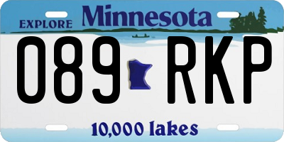 MN license plate 089RKP