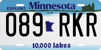 MN license plate 089RKR
