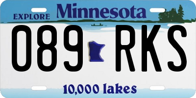 MN license plate 089RKS