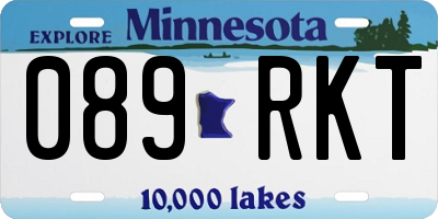 MN license plate 089RKT