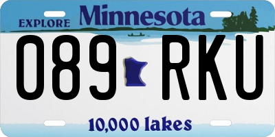 MN license plate 089RKU