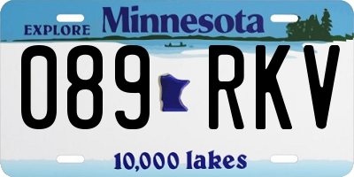 MN license plate 089RKV