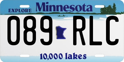 MN license plate 089RLC
