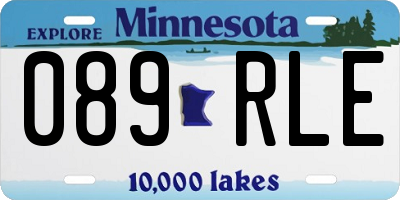 MN license plate 089RLE