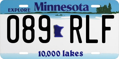MN license plate 089RLF