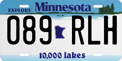 MN license plate 089RLH