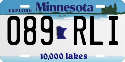 MN license plate 089RLI