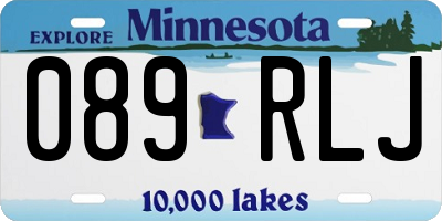 MN license plate 089RLJ