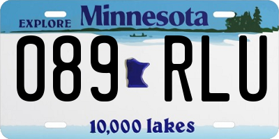 MN license plate 089RLU