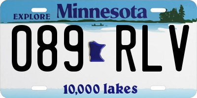 MN license plate 089RLV