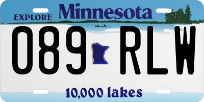MN license plate 089RLW
