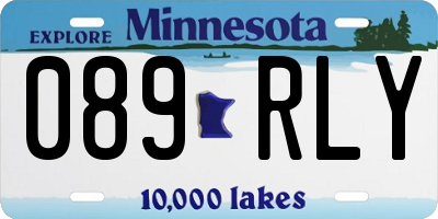 MN license plate 089RLY