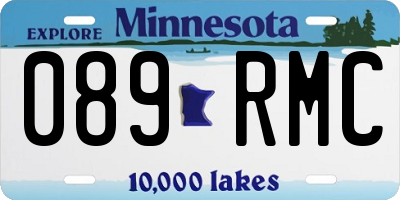 MN license plate 089RMC